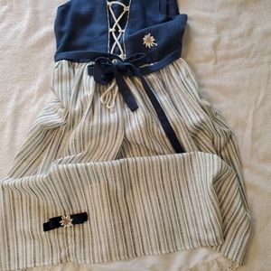 Vintage Bavarian Traditional German Girl's Dress